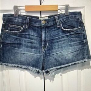 Current/Elliott Blue Denim Athletic Shorts